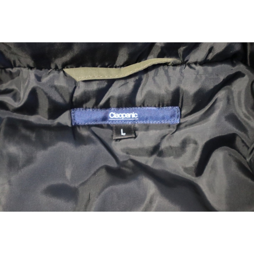 Ciaopanic Mens Hooded‎ Insulated Winter Jacket Olive Green Navy Blue Size L - Picture 7 of 7